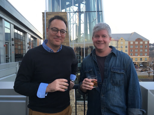 Brandon Dawson and Matt Gunderman at New Riff Distilling