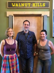 The Distiller host Brandon Dawson with Beth Graves and Christie Goodfellow